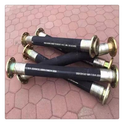 高压胶管液压胶管煤矿排水用大口径钢丝编织高压胶管法兰橡胶管