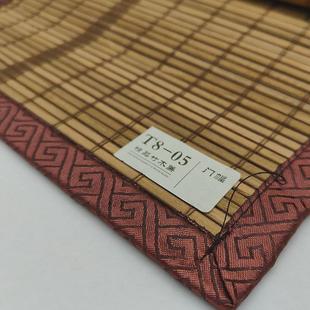竹帘卷帘丝茶室隔断门帘遮阳遮光防霉拉绳式 粗扁阳光房款 竹帘现货