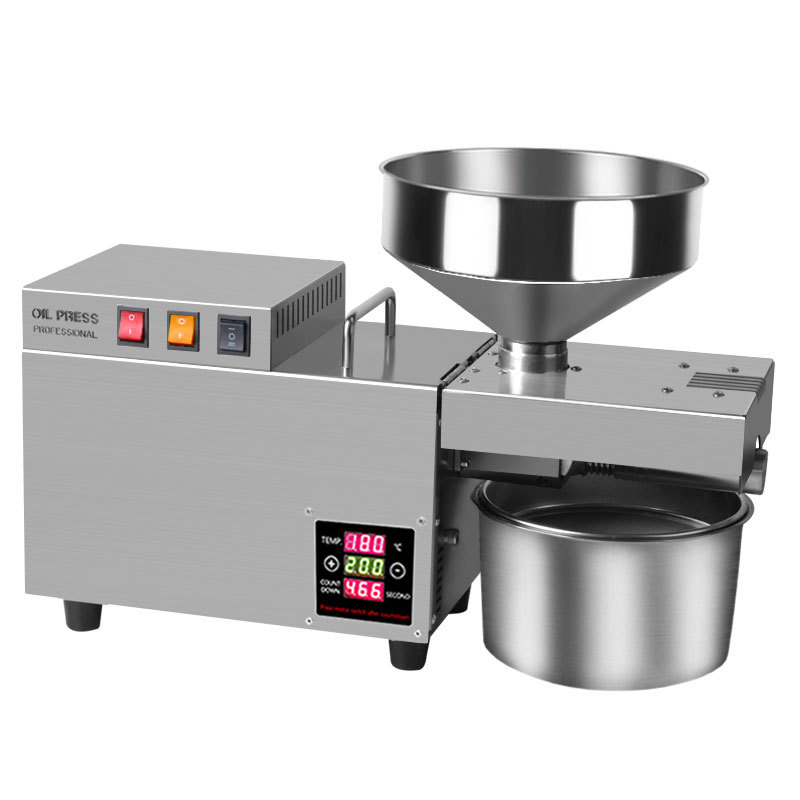 S9S智能温控榨油机小型不锈钢商用榨油机OilPressMachine