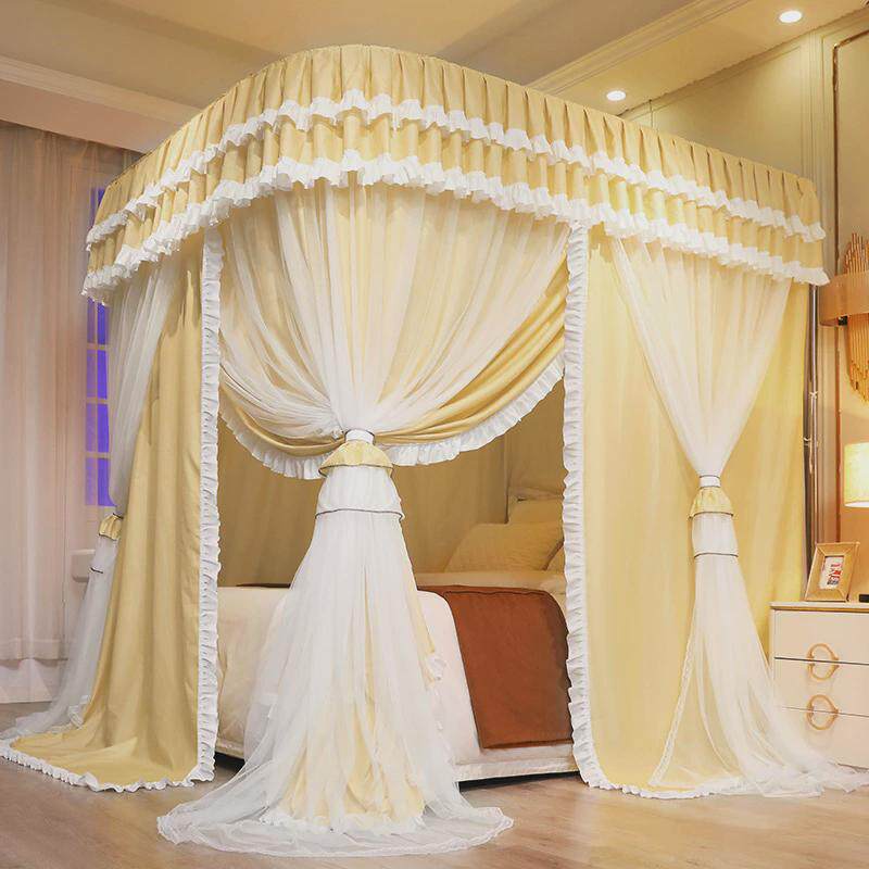 遮光蚊帐家纺2024新款2305落地双层导轨南通