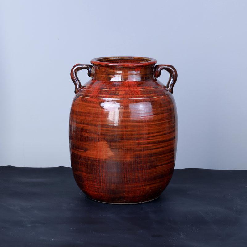 景德镇手工复古文艺陶瓷花瓶客厅摆件家居花器水培花瓶陶瓷装饰品