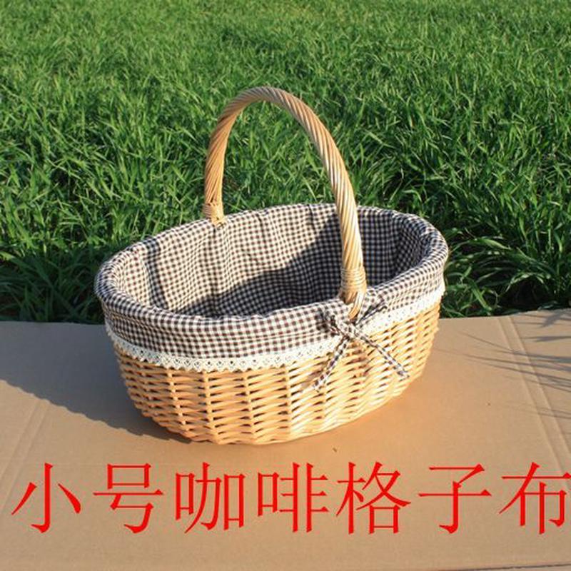 新品柳编藤编提篮手提水果篮伴手礼花篮鸡蛋篮篮购物篮礼品篮