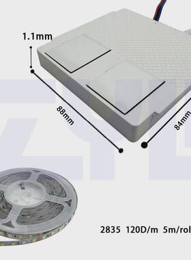 跨境一体双开12W3色感应开关2835双触摸开关智能镜梳妆台LED触控1