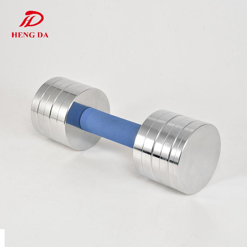 恒达新品纯钢健身器材家用多变n次方女士可拆卸电镀哑铃哑铃男士