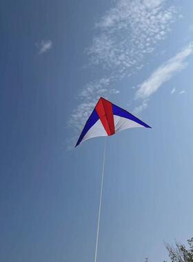 潍坊金鹏风筝厂家直销量大优红白大三角大草原树枝杆易微风飞kite