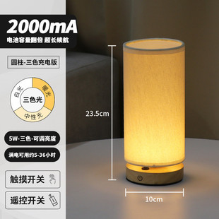 小台灯卧室床头创意简约ins风女生网红可爱款带遥控充电暖光夜灯