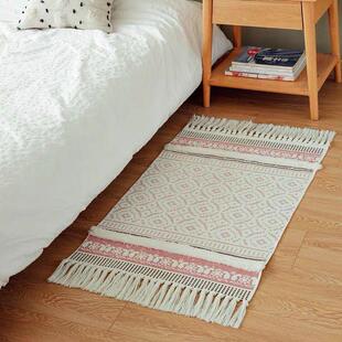 室内地毯毛毯地垫北欧风格卧室客厅门口地垫宿舍寝室进门家用垫子