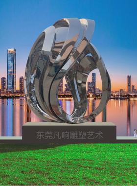 大型鱼群金属镜面不锈钢雕塑厂家户外商场广场园林设计厂家