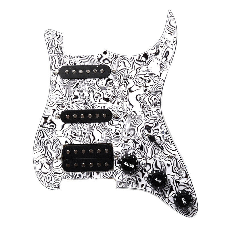 st sq单单双电吉他护板前盖板总成线路拾音器线路吉他面板 珍珠色