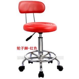 皮质升降工作接待凳子客户接待手机店会客椅小圆凳儿童凳小转椅子
