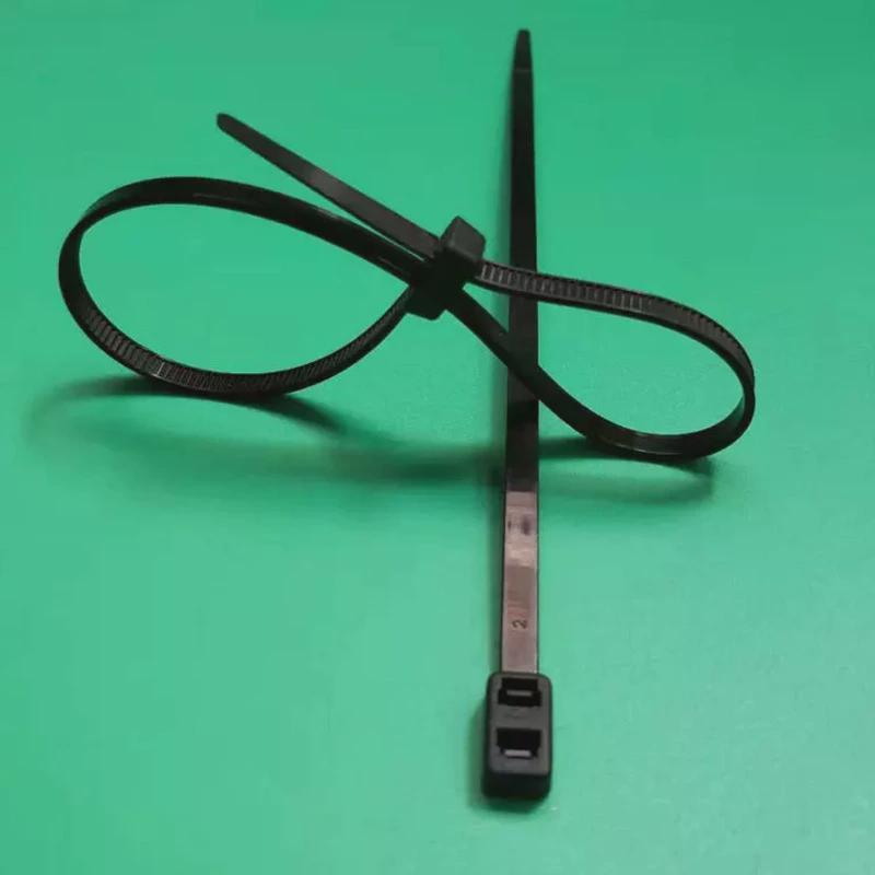 厂家自锁式pa66反齿扎带插销式彩色汽车扎线带尼龙扎带理线带供应