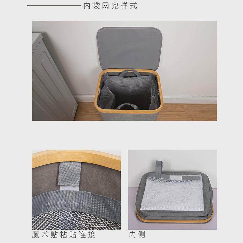工厂脏衣篓家用脏衣服收纳筐可折叠棉麻布简约脏衣篮卫生间衣服放
