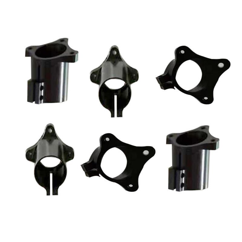 农用植保机通用起落脚架90度垂直固定座喷头机臂连接五金配件