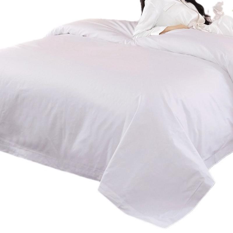 定制星级酒店被套纯白贡缎被套民宿宾馆全棉被套床上用品酒店布草