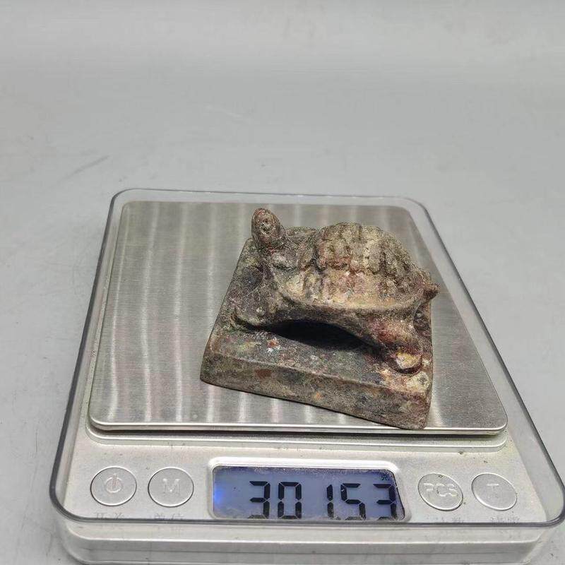 古代古玩杂项仿古汉朝印章仿铜小乌龟印章小号铜印章
