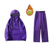 潮款 滑雪袋男女加绒加厚大口衣裤 平替款 冬防风防水滑雪服套装