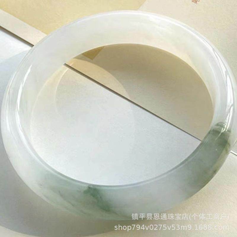 雪翠微翠白月光天然新疆天山翠冰翠真金丝玉扁条手镯旺夫百搭,居家布艺,首饰盒,淘宝优惠券,粉丝福利购,淘宝优惠卷
