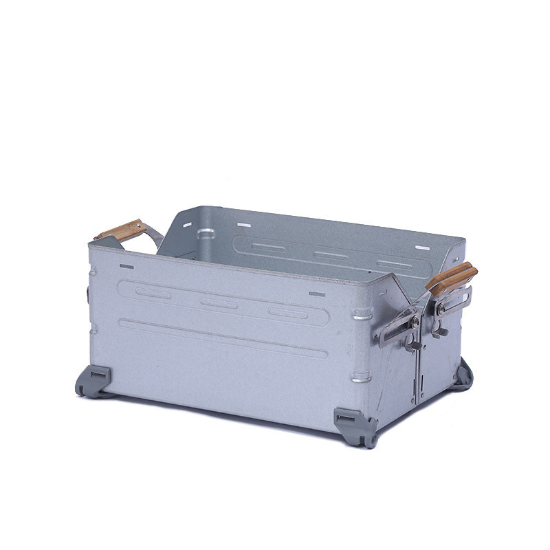 w1tr鹿后备铝镁合金户外露营收纳箱大容量黑化车载布超轻便携