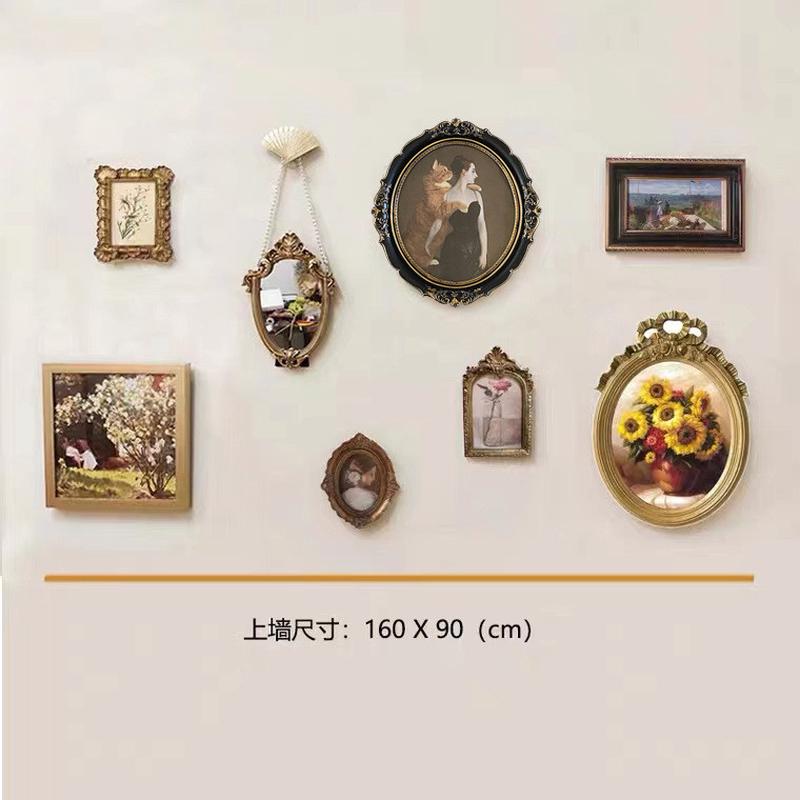ins美式现代北欧风欧式创意婚纱照树脂相框摆台客厅软装饰品摆件