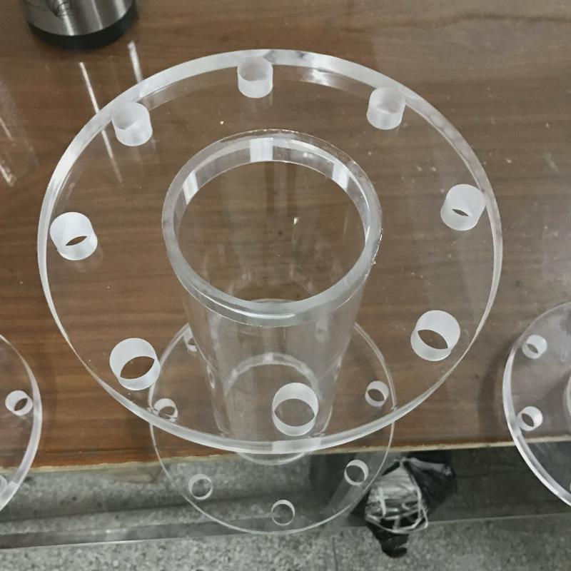 法兰透明亚克力管有机玻璃管来图来样有机玻璃管定制加工