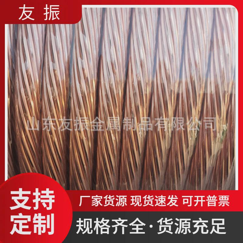 黄绿双色接地线多股软铜绞线tjr-500至1200接地硬铜线绞tj-120