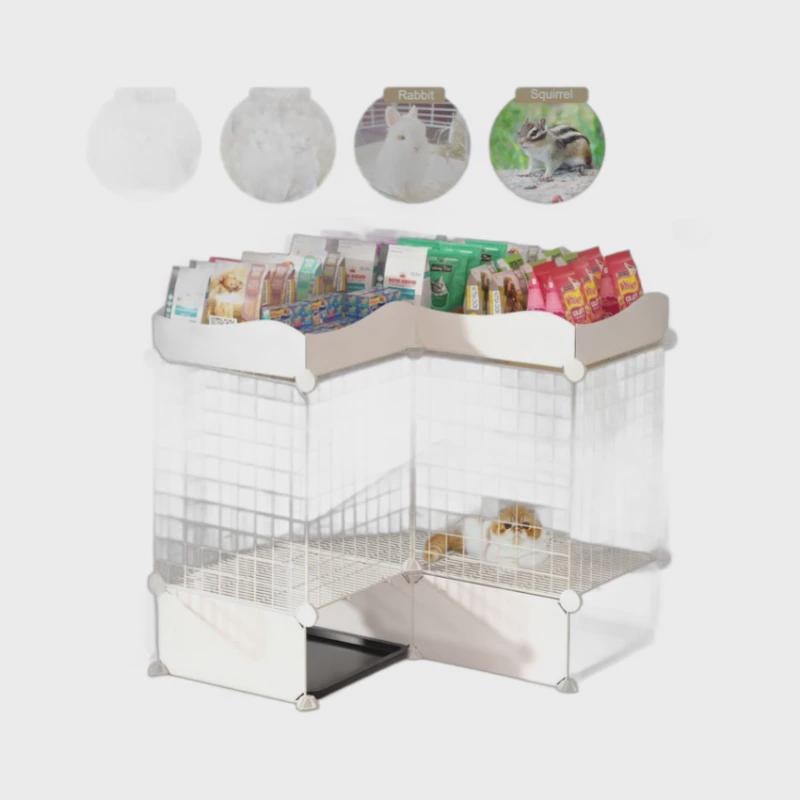 定制宠物围栏兔笼2层小型动物笼家用小动物笼