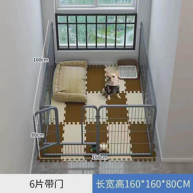 狗狗围栏中犬型超大不锈钢狗狗生活用品金毛边牧家用室内加高笼