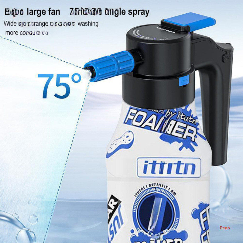 热销电动洗车喷壶无线充电泡沫高压pa壶扇形喷壶园艺工具现货
