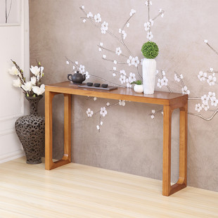 新中式玄关桌柜案桌靠墙客厅实木条案门厅柜供桌香案贡台条几贡桌