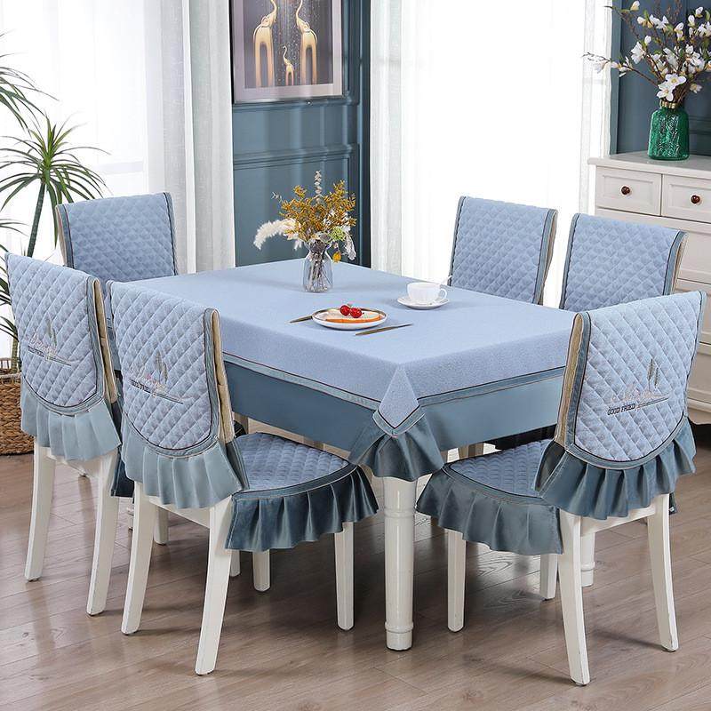 现代简约套垫凳子椅子罩椅子垫家用餐桌椅套桌布套装凳子垫加新款