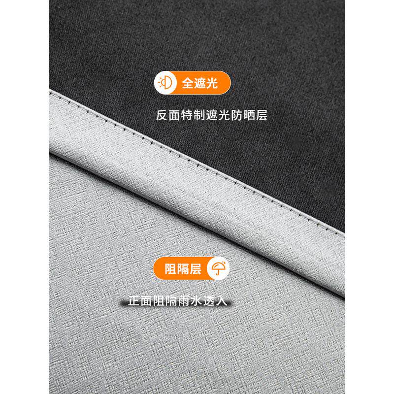 户外挡风防寒窗帘防雨防风防水室外遮光布阳台遮阳隔遮挡布