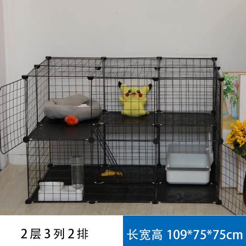 猫笼猫咪别墅家用猫窝猫舍自由组装空间兔笼三层超大笼子猫笼