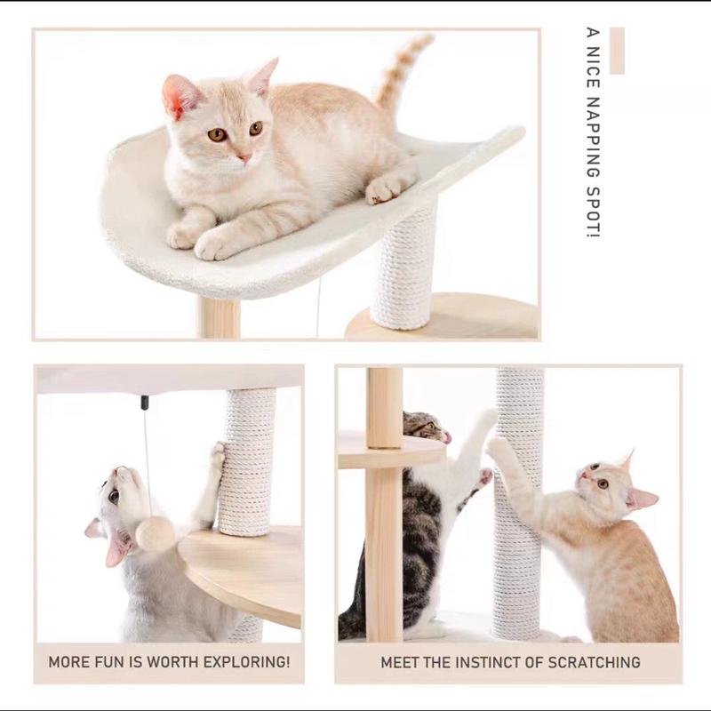 猫爬架猫窝猫树一体大型木质猫架太空舱抓柱不占地产房房子 猫架