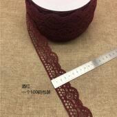 福建厂里直销35种颜色爆款 无弹宽度长期现货369 蕾丝花边3.8cm