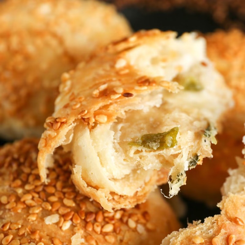 黄桥烧饼18个装黄桥特产泰州泰兴糕点小吃多口味现做现发独立包装