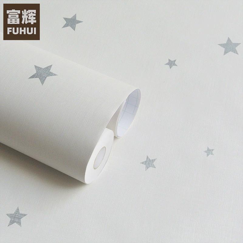 星星墙纸自粘北欧风ins防水防潮壁纸卧室温馨学生宿舍翻新贴50米