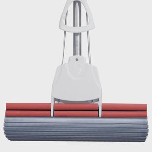 胶棉 新款 家用商用33cm大号滚轮式 吸水挤水免手洗海绵胶棉拖把多款