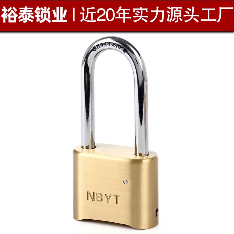 【源头工厂】NBYT黄铜密码锁挂锁特大号门车挂锁50mm现货D5202