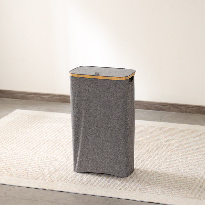 家用脏衣服收纳筐带盖可折叠脏衣篓脏牛津布脏衣篮洗衣篮衣桶