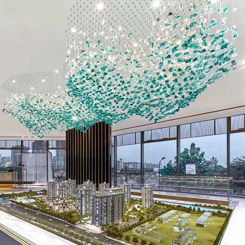 工程吊灯酒店大型沙盘中空商场大堂玻璃个性外贸售楼部吊灯,家装灯饰光源,餐厅吊灯,淘宝优惠券,粉丝福利购,淘宝优惠卷