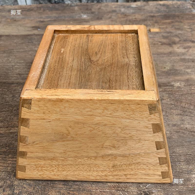 樟木米仿古摆件子斗四方家用老式香樟木日进斗金斗升大号米斗