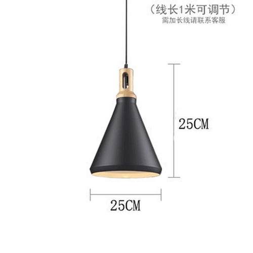北欧灯具饭厅卧室黑色火锅店服装店创意个性餐厅灯复古工业风吊灯