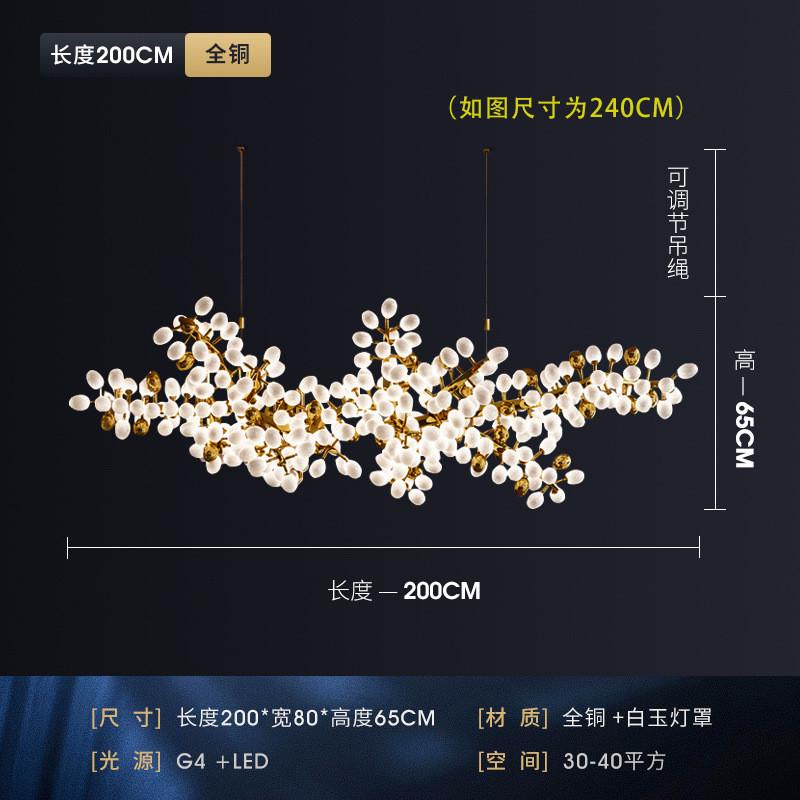 餐厅灯2024年新款简约现代艺术装饰酒店大厅工程别墅楼梯葡萄吊灯
