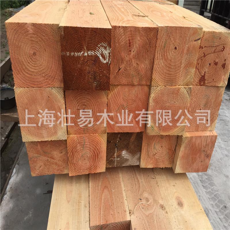 花旗松木方景观圆柱花旗松工地建筑木板木方花旗松碳化木