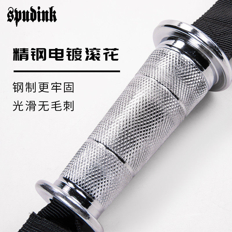 健身手柄多功能把手健身器材配件龙门架拉手金属飞鸟挂钩带手柄