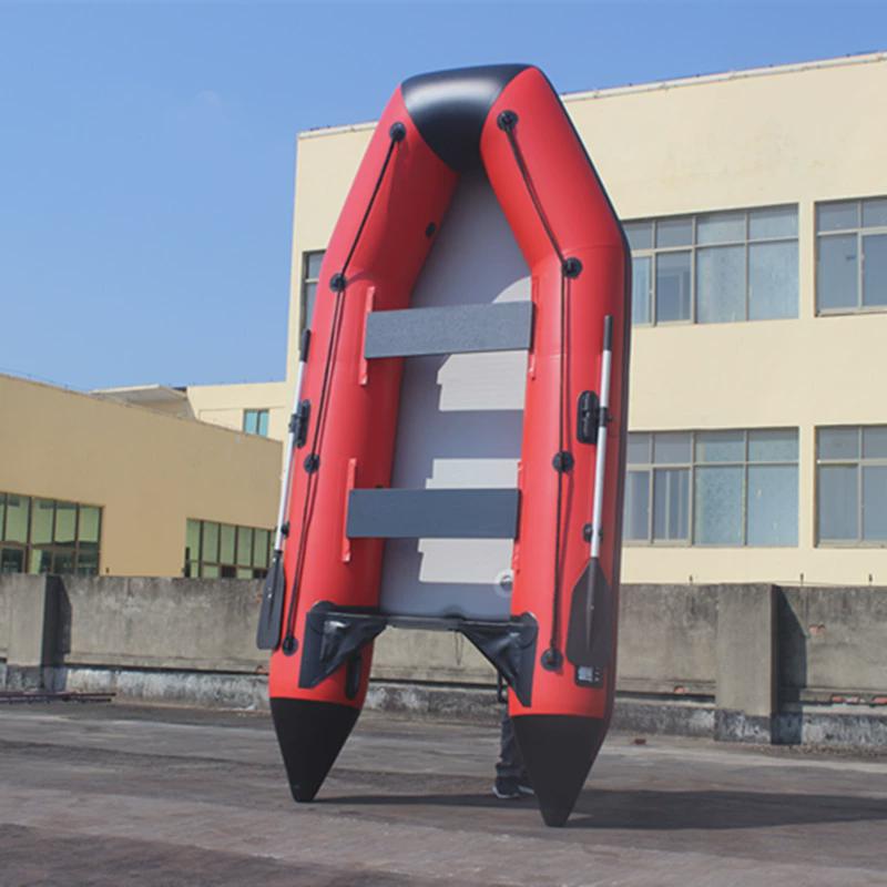 鹰特耐斯加厚橡皮艇3-4人冲锋舟钓鱼船皮划艇拉丝底硬船底1.2厚底