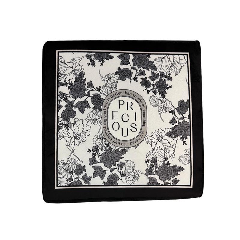 满座复古法式美式方形家用餐桌椅垫子垫圆形屁垫厚防滑坐垫可水洗