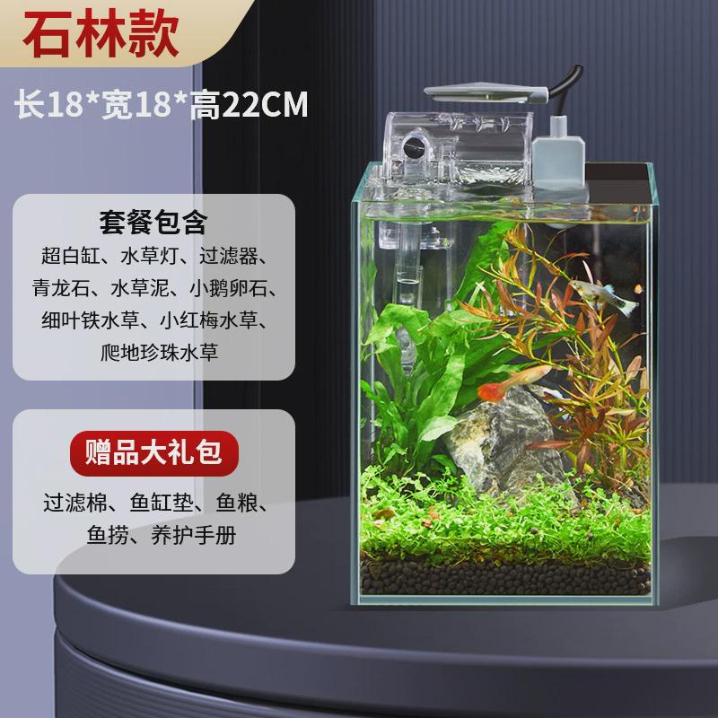 创意生态鱼缸室内造景懒人微景观diy超白客厅迷你生态瓶免换水