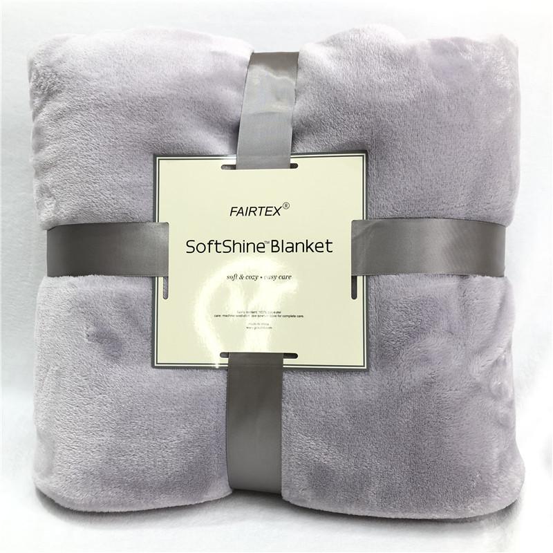 9opu批发素色法兰绒毛毯双人毯春秋毯冬季床单保暖绒毯1.8