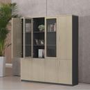 厂家直供木质文件柜书柜板式 玻璃资料柜档案柜衣柜储物柜